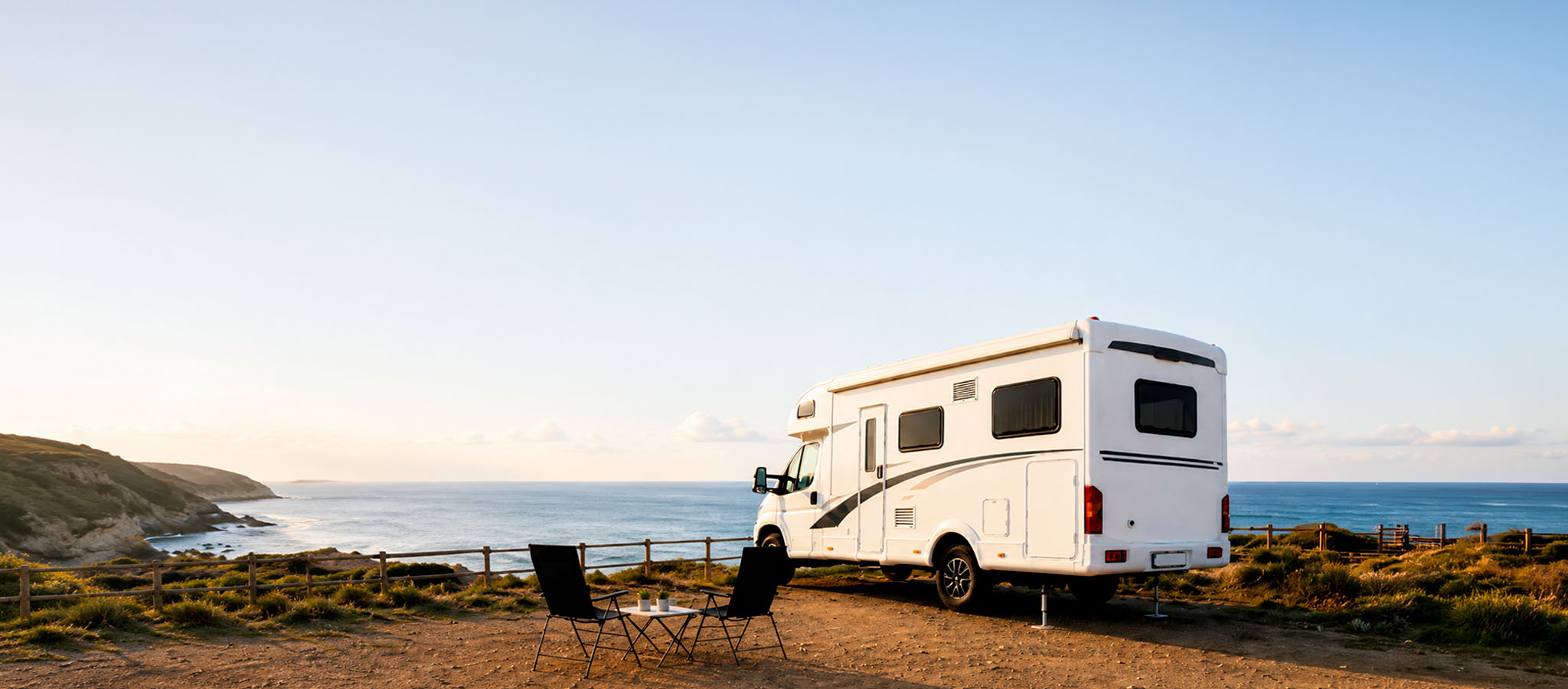 Camper con sistema di stabilizzazione AMPLO